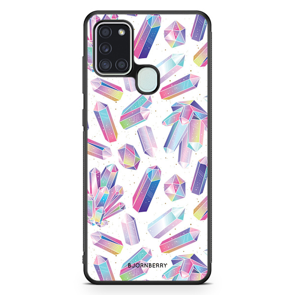 Bjornberry Skal Samsung Galaxy A21s - Kristaller Regnbåge