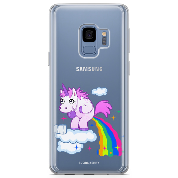 Bjornberry Skal Hybrid Samsung Galaxy S9 - Bajsande Enhörning