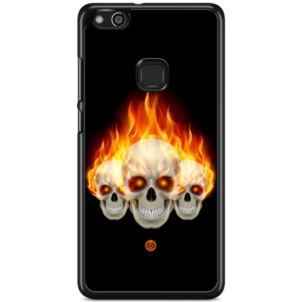 Bjornberry Skal Huawei P10 Lite - Flames Dödskallar