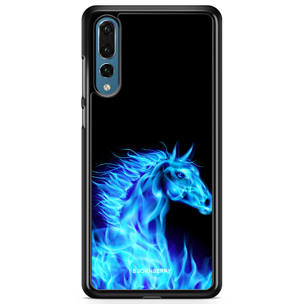 Bjornberry Skal Huawei P20 Pro - Flames Horse Blå