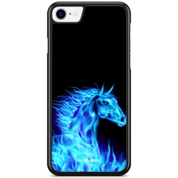 Bjornberry Skal iPhone SE (2020) - Flames Horse Blå