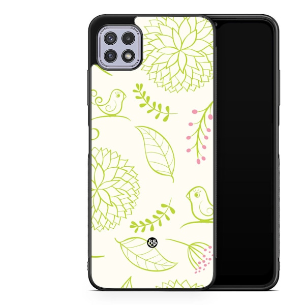 Bjornberry Skal Samsung Galaxy A22 4G  -Blomster Grön