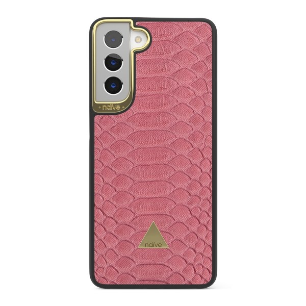 Naive Samsung Galaxy S21 Plus Skal - Pink Snake