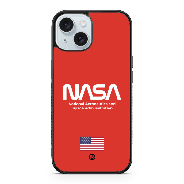 Bjornberry Skal iPhone 15 - NASA Worm Röd