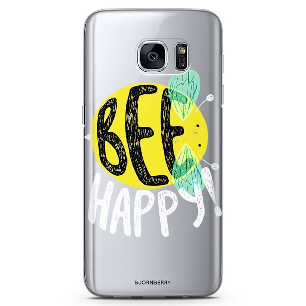 Bjornberry Samsung Galaxy S7 TPU Skal - BEE HAPPY