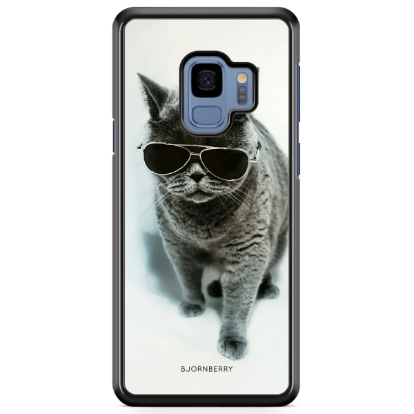 Bjornberry Skal Samsung Galaxy S9 - Katt Glasögon