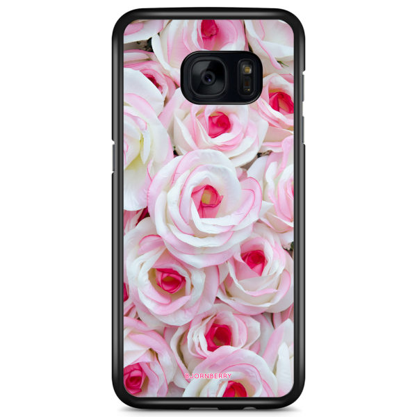 Bjornberry Skal Samsung Galaxy S7 Edge - Rosa Rosor
