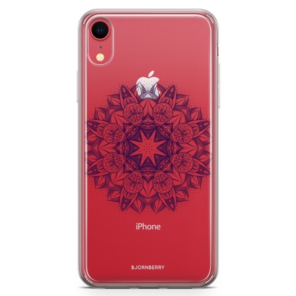 Bjornberry Hybrid Skal iPhone XR  - Lila Mandala