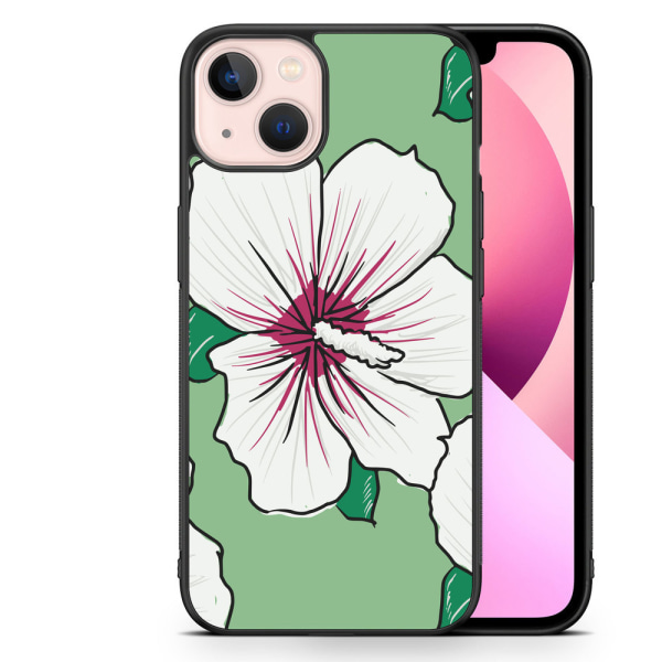 Bjornberry Skal iPhone 13 - Gräddvita Blommor