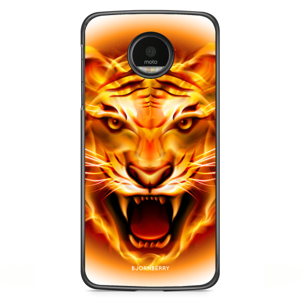 Bjornberry Skal Motorola Moto G5S Plus - Flames Tiger
