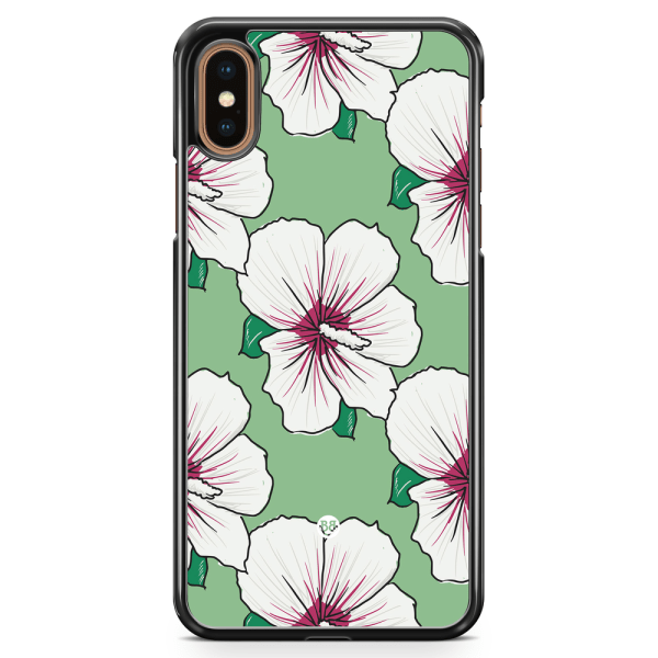 Bjornberry Skal iPhone XS Max - Gräddvita Blommor