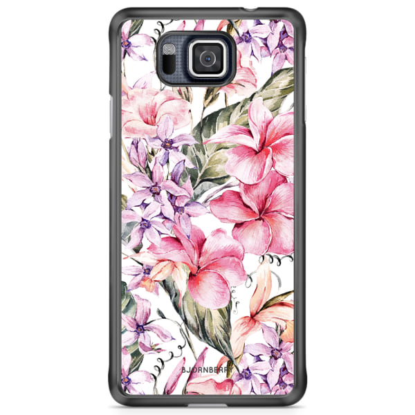 Bjornberry Skal Samsung Galaxy Alpha - Vattenfärg Blommor
