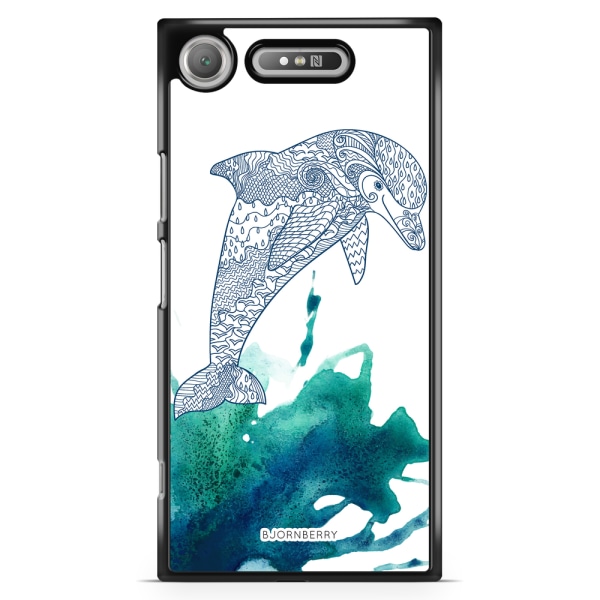 Bjornberry Sony Xperia XZ1 Skal - Mandala Delfin