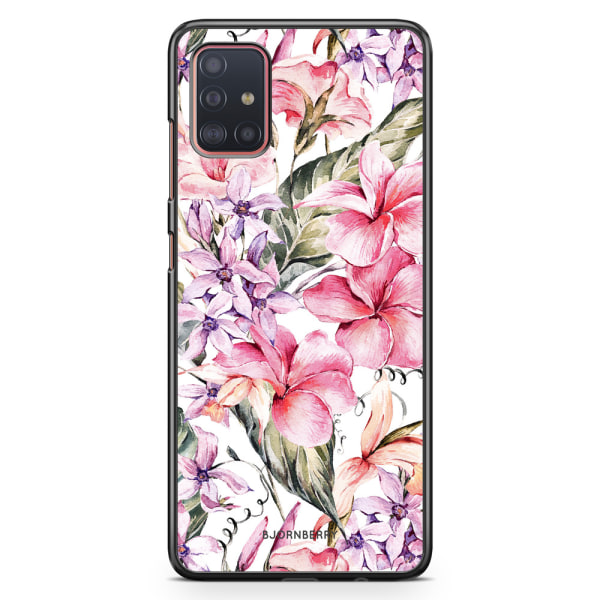 Bjornberry Skal Samsung Galaxy A51 - Vattenfärg Blommor