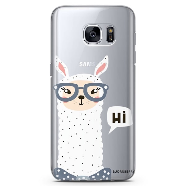 Bjornberry Samsung Galaxy S6 Edge TPU Skal -Söt Lama