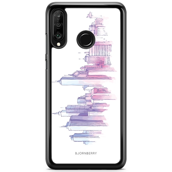 Bjornberry Hårdskal Huawei P30 Lite - Vattenfärg Skyline