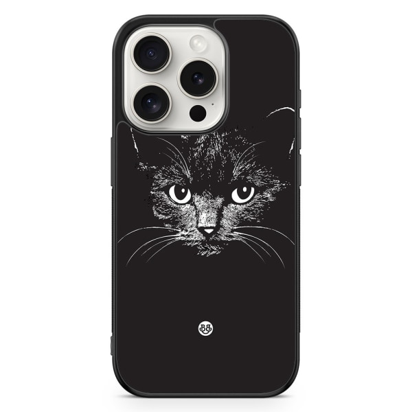 Bjornberry Skal iPhone 15 Pro - Svart/vit katt