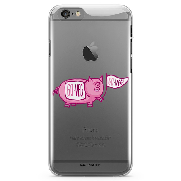 Bjornberry iPhone 6 Plus/6s Plus TPU Skal - Rosa Gris