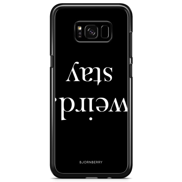 Bjornberry Skal Samsung Galaxy S8 - STAY WEIRD Vit