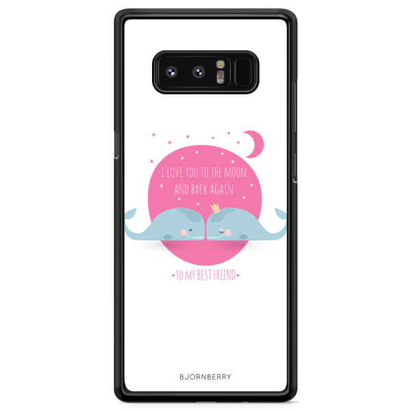 Bjornberry Skal Samsung Galaxy Note 8 - Love You To The Moon