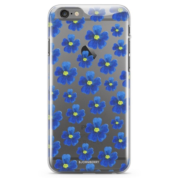 Bjornberry iPhone 6/6s TPU Skal - Blå Blommor