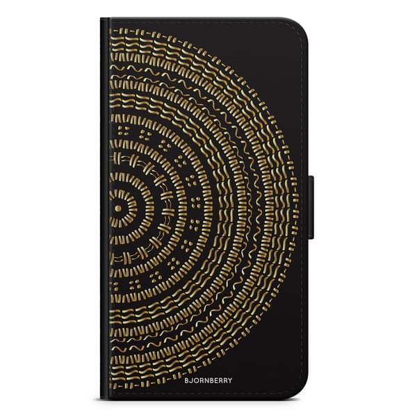Bjornberry Plånboksfodral Nokia 7 Plus - Mandala Guld/Svart
