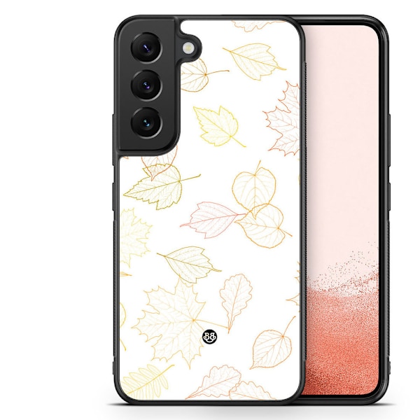 Bjornberry Skal Samsung Galaxy S22 Plus 5G -White and Leaves
