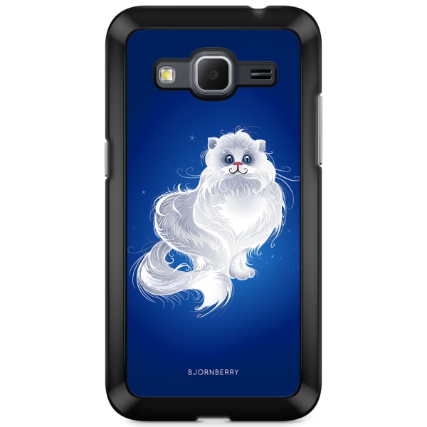 Bjornberry Skal Samsung Galaxy Core Prime - Vit Katt