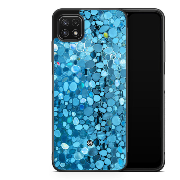 Bjornberry Skal Samsung Galaxy A22 5G -Stained Glass Blå