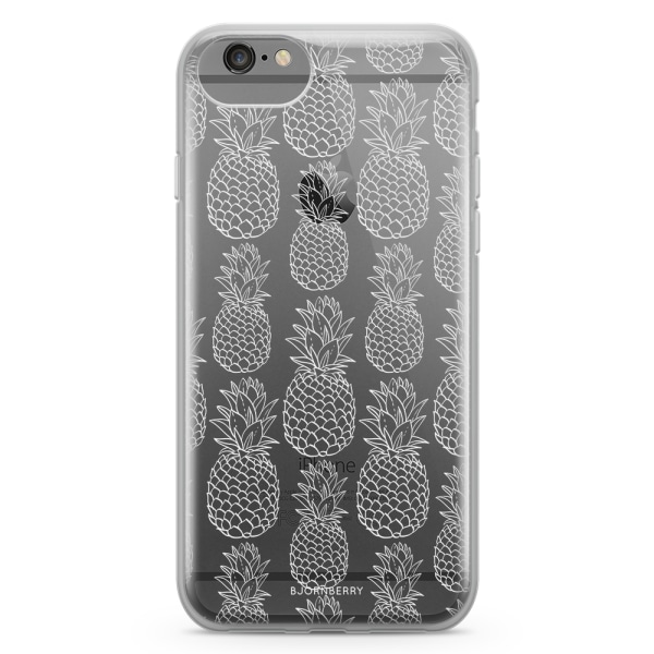 Bjornberry Skal Hybrid iPhone 6/6s - Vit Ananas