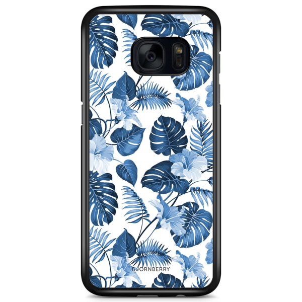 Bjornberry Skal Samsung Galaxy S7 - Blå Blommor