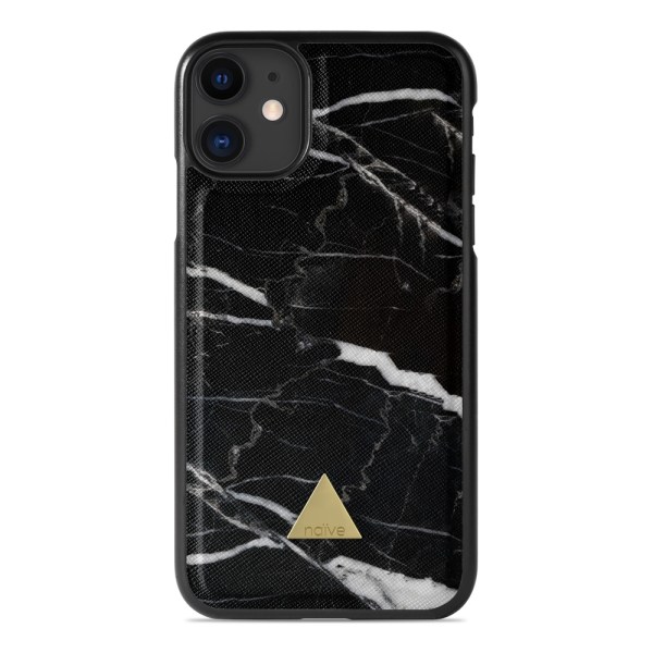 Naive iPhone 11 Skal - Black Marble