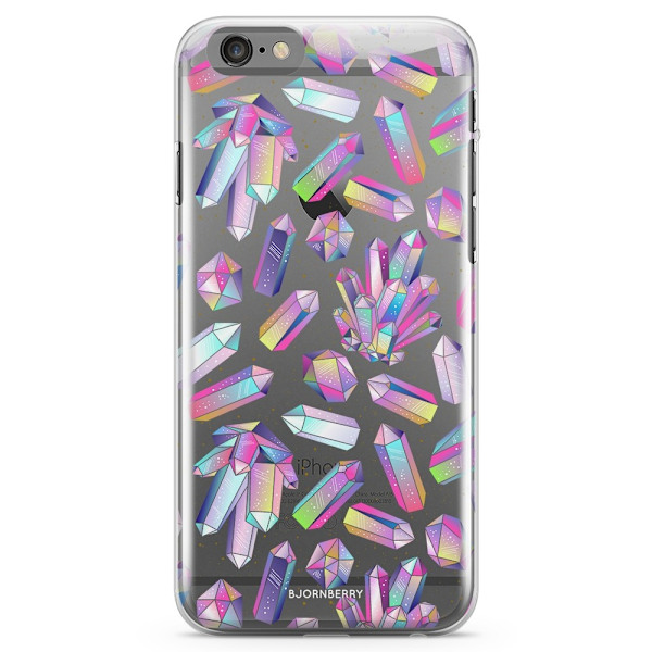 Bjornberry iPhone 6 Plus/6s Plus TPU Skal - Kristaller Regnbåge