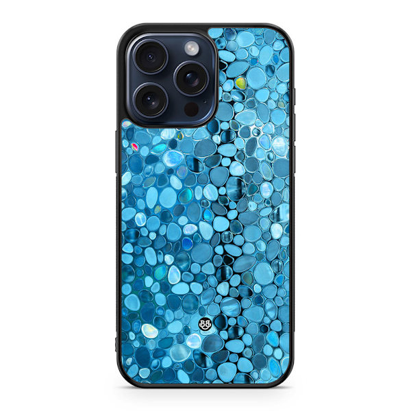 Bjornberry Skal iPhone 15 Pro Max - Stained Glass Blå