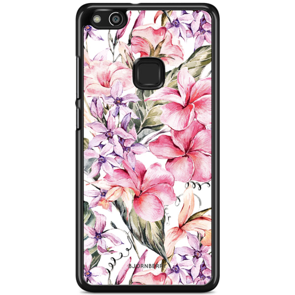 Bjornberry Skal Huawei P10 Lite - Vattenfärg Blommor