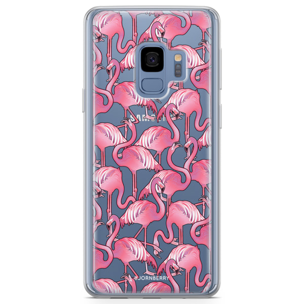Bjornberry Skal Hybrid Samsung Galaxy S9 - Flamingos