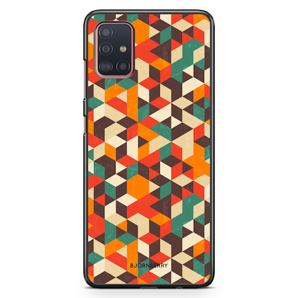 Bjornberry Skal Samsung Galaxy A51 - Retro Geometri