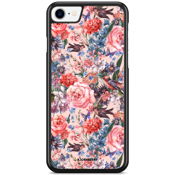 Bjornberry Skal iPhone SE (2020) - Fåglar & Blommor
