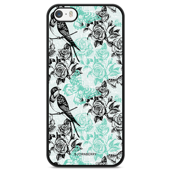 Bjornberry Skal iPhone 5/5s/SE (2016) - Fåglar & Rosor