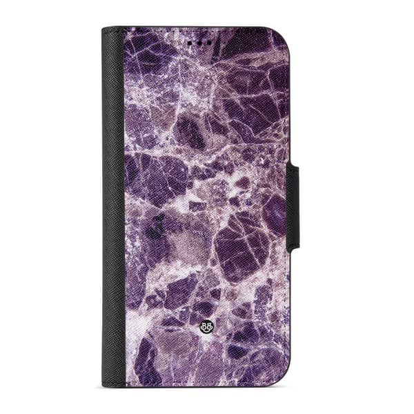 Naive Samsung Galaxy S9 Plånboksfodral - Lila Marmor