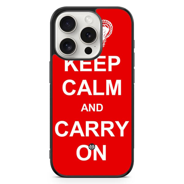 Bjornberry Skal iPhone 15 Pro - Keep calm carry on
