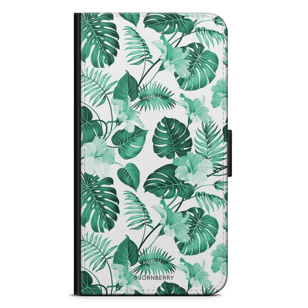 Bjornberry Plånboksfodral Huawei Y6 (2018)- Blommor Turkos