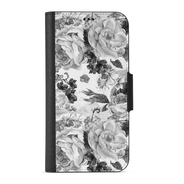Naive iPhone 7 Plånboksfodral  - Grey Roses
