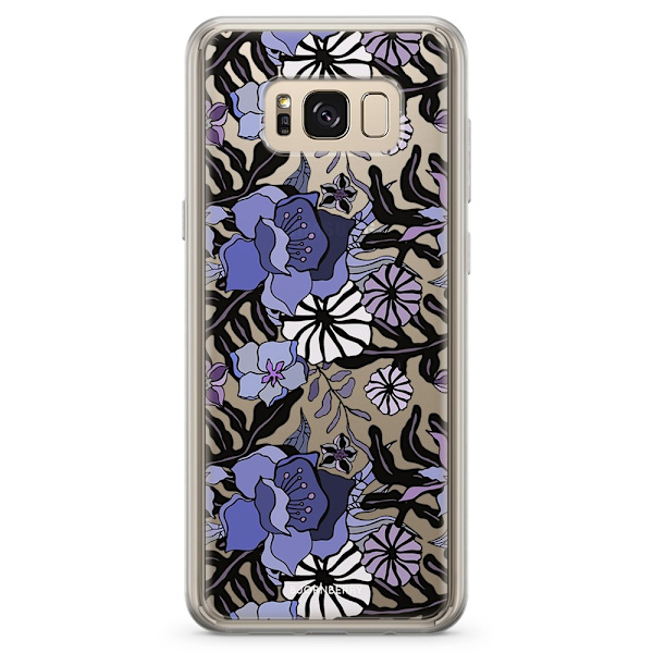 Bjornberry Skal Hybrid Samsung Galaxy S8+ - Lila Blommor
