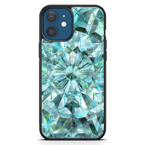 Bjornberry Hårdskal iPhone 12 - Gröna Kristaller