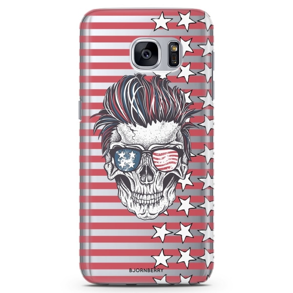 Bjornberry Samsung Galaxy S7 Edge TPU Skal -USA Döskalle