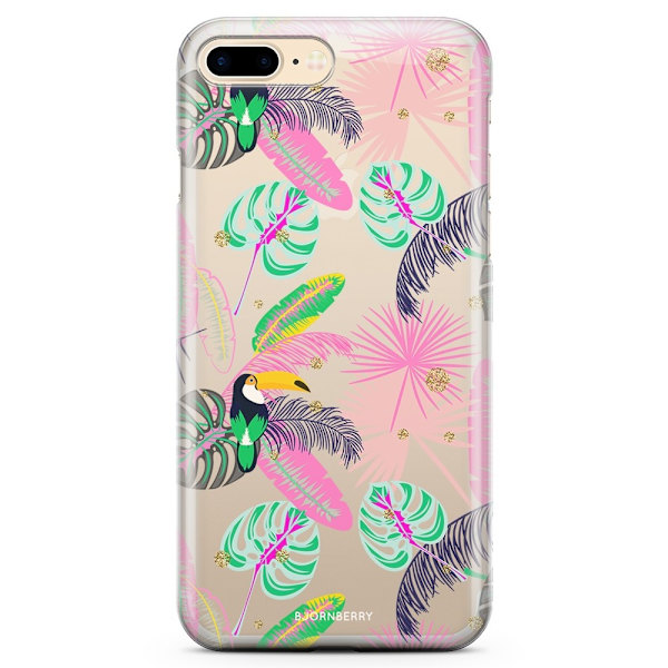 Bjornberry iPhone 7 Plus TPU Skal - Tropical Pattern