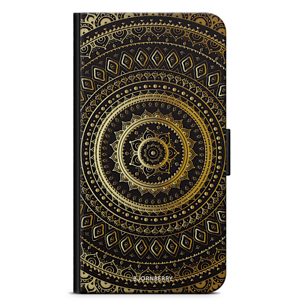 Bjornberry Plånboksfodral Sony Xperia X - Guld Mandala