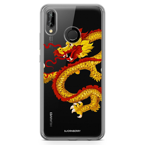 Bjornberry Hybrid Skal Huawei P20 Lite - Gul Drake