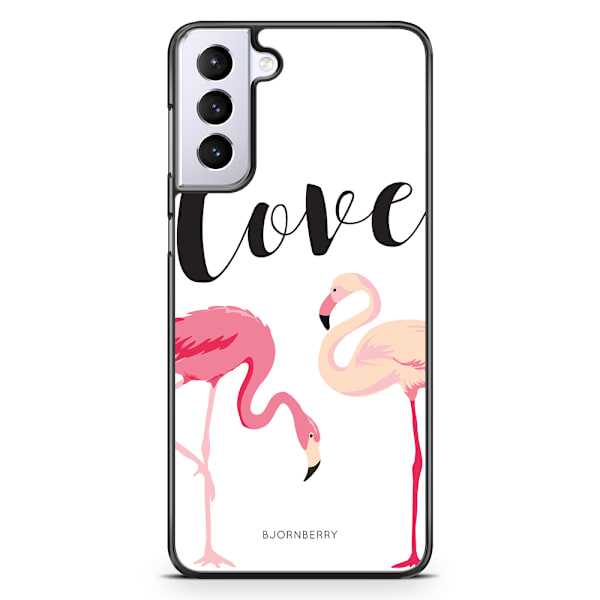 Bjornberry Skal Samsung Galaxy S21 Plus - Love Flamingo